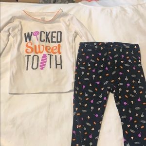 Matching baby pj set